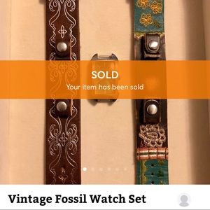 SOLD - Vintage Fossil Watch Set